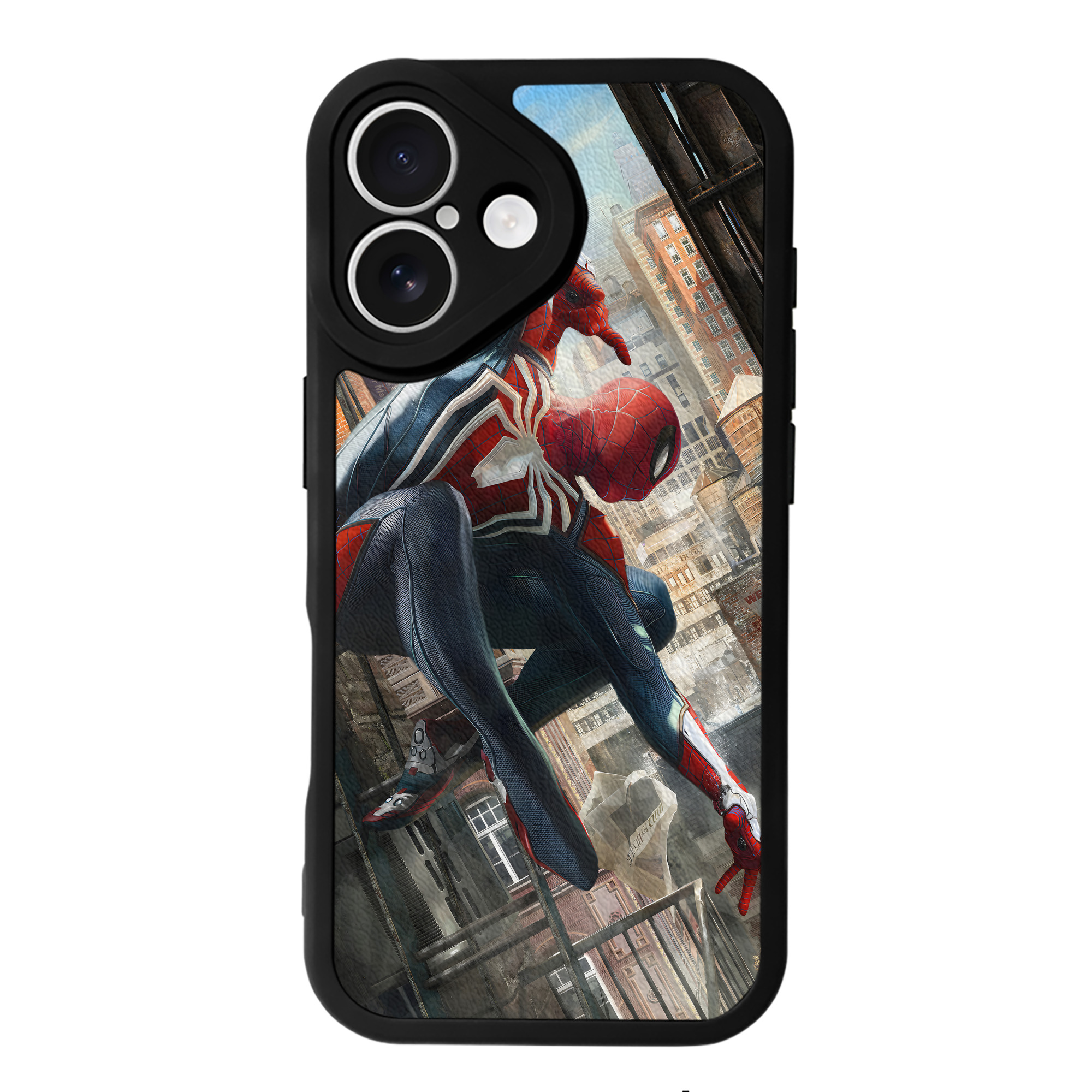 （画像用） アベンジャーズ The Avengers 【iPhone 16シリーズ対応】シリコンスマホケース（レザー調） 材質：シリコン